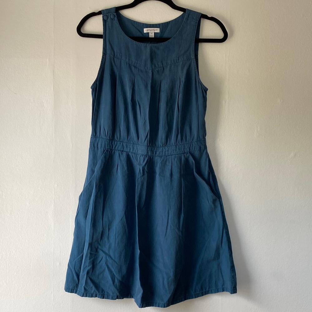 Teal dress with pockets